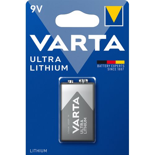 Varta Batterij Ultra Lithium 9v Voor Rookmelders